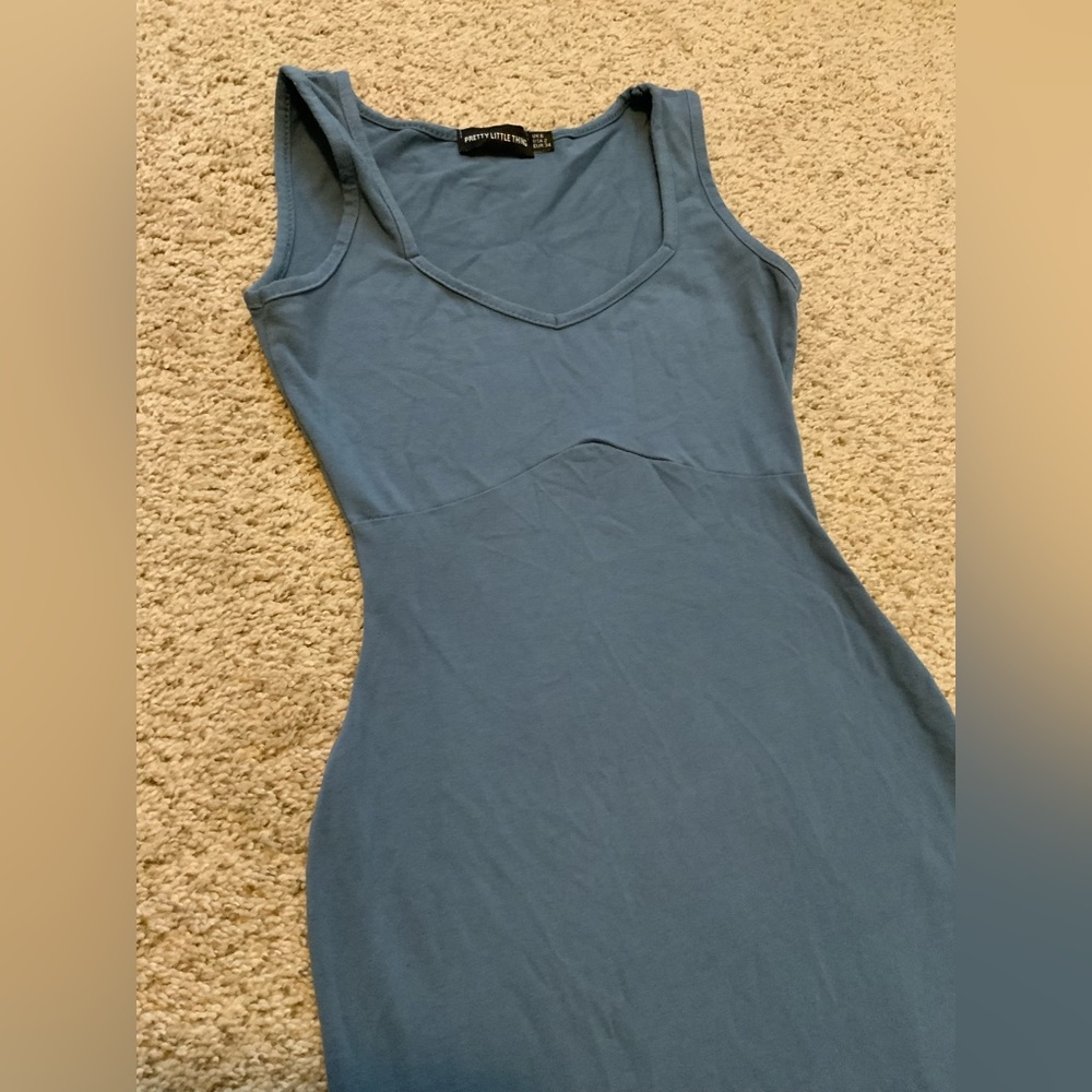 Pretty Little Thing Blue Mini Dress - Worn once
